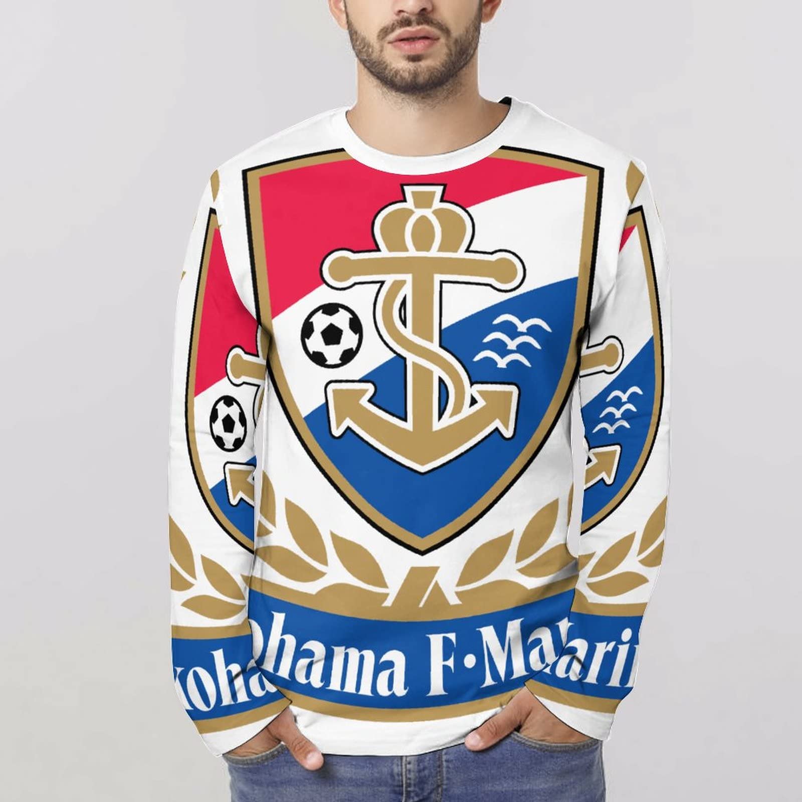 Amazon.co.jp: 横浜F·マリノス 長袖 Tシャツ メンズ カットソー